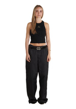 Triangle Crop Top Black