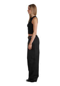 Triangle Crop Top Black