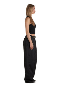 Triangle Crop Top Black