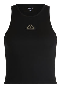 Triangle Crop Top Black