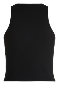 Triangle Crop Top Black