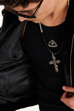 PIMP Fur Jacket black panther