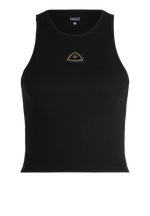 Triangle Crop Top Black