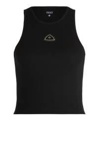 Triangle Crop Top Black
