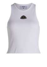 Triangle Crop Top White