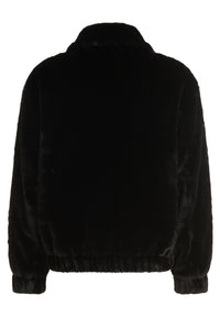 PIMP Fur Jacket black panther