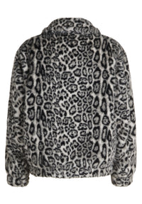 PIMP Fur Jacket grey leopard