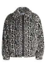 PIMP Fur Jacket grey leopard