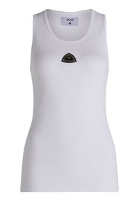 Triangle Tank Top White Women
