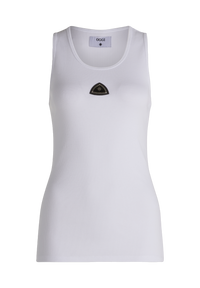 Triangle Tank Top White Women