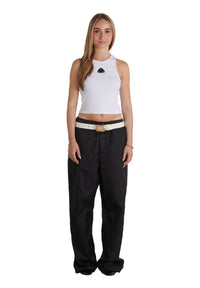 Triangle Crop Top White