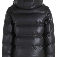 *LEATHER PUFFER JACKET