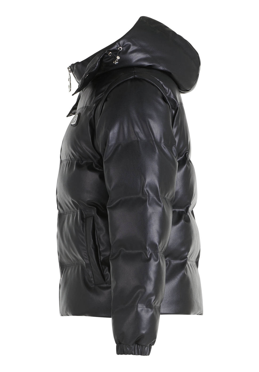 LEATHER PUFFER JACKET