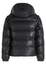 *LEATHER PUFFER JACKET