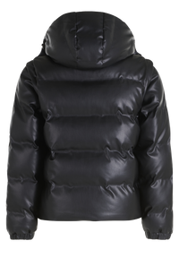 *LEATHER PUFFER JACKET
