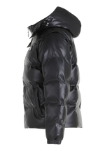 *LEATHER PUFFER JACKET