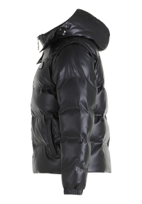 *LEATHER PUFFER JACKET