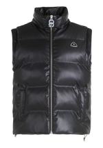 *LEATHER PUFFER JACKET